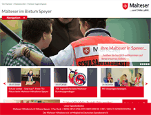 Tablet Screenshot of malteser-speyer.de